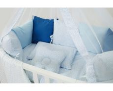Дитяча постільна білизна 8 ел Twins Dolce Горошки 4066-DP-408, blue